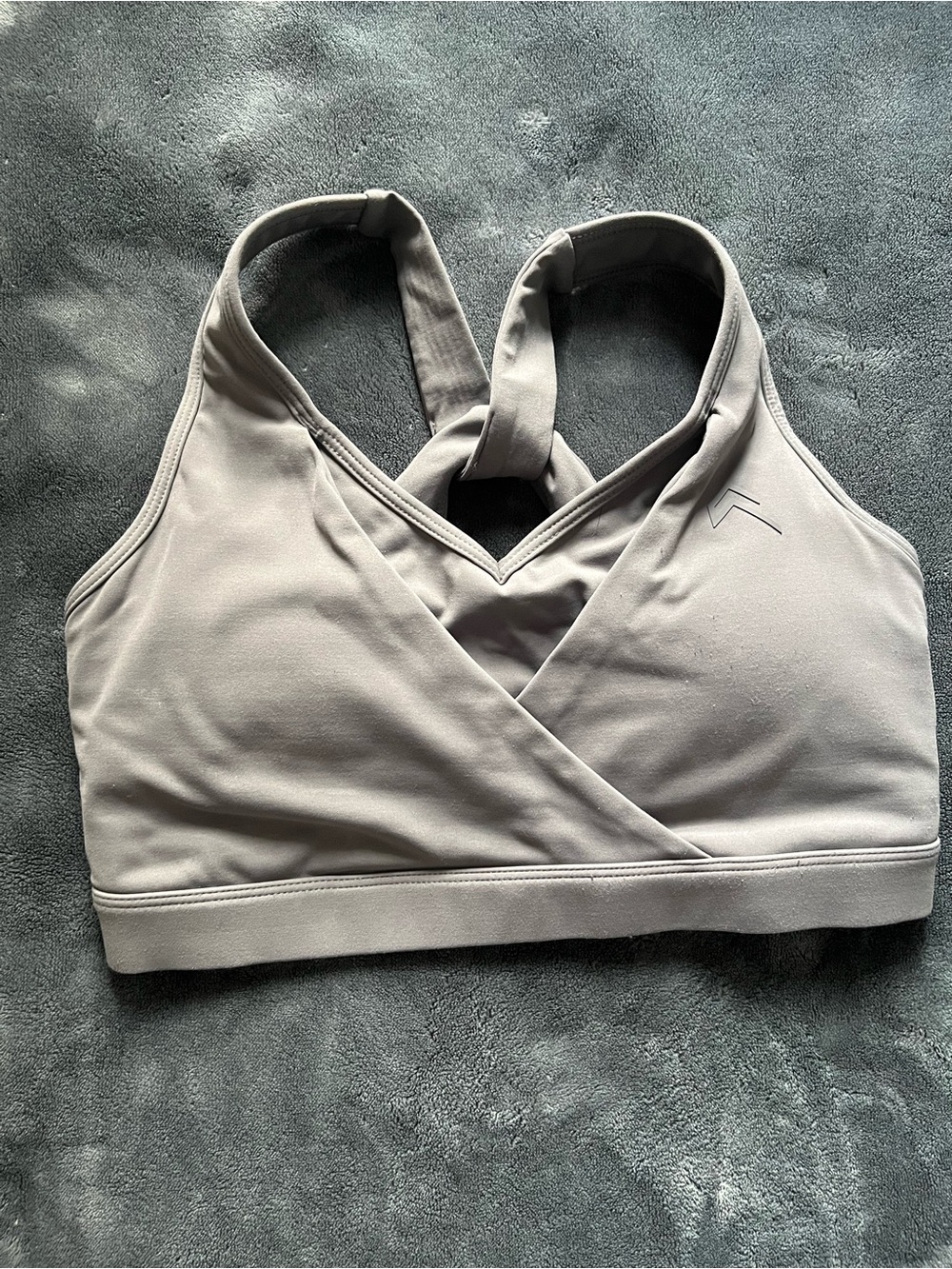 Oner Active Wrap Front Sports Bra - Light Gray